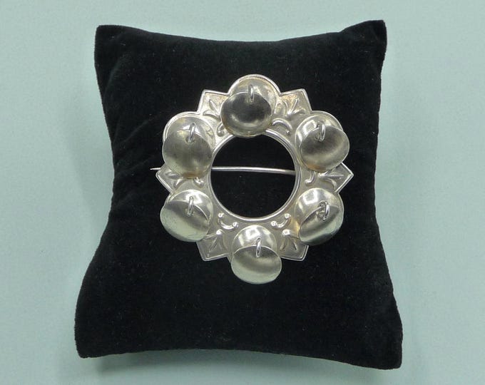 Norway. Traditional silver brooch. Vintage.