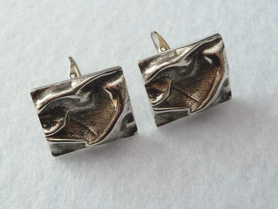 Jase (Finland). Silver Cufflinks. 1972. Vintage. - image 1