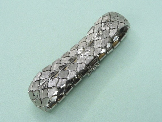 Suède. Bracelet souple en argent. Vintage. - image 5