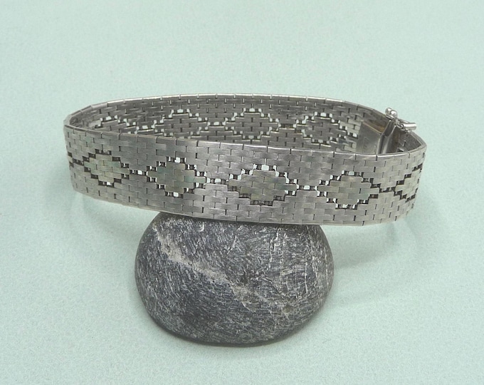Vintage silver bracelet, made in Sweden.