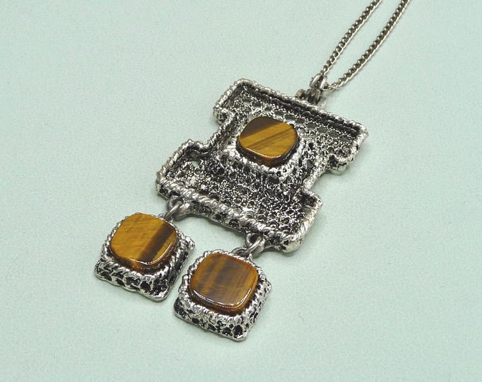 Tapani Vanhatalo (Finland). Pendant. Silver Plated Pewter. Vintage.