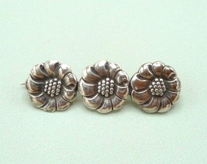 Sweden. Silver brooch. 1948. Vintage.
