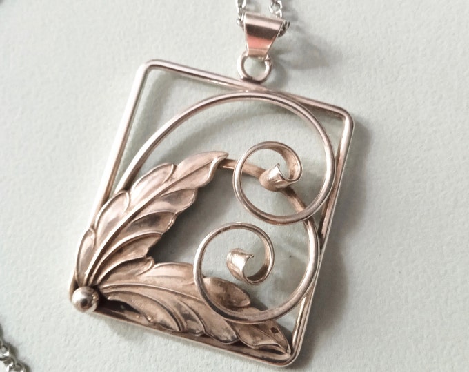 Sweden. Silver Pendant. Vintage.