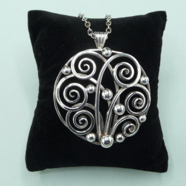 Danemark. Pendentif en argent. Vintage.