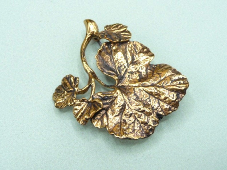 Bronze brooch. Vintage. image 6