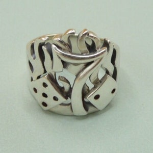 Zware zilveren ring. Vintage.