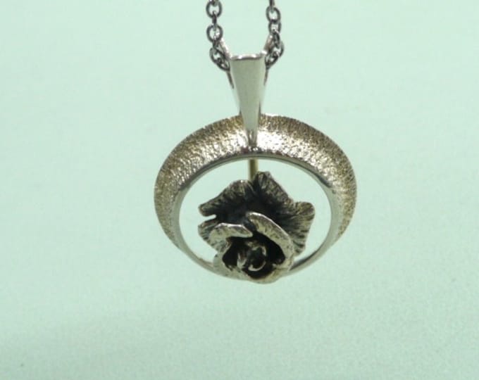 Martti Viikinniemi (Finland). Silver pendant. 70s. Vintage.