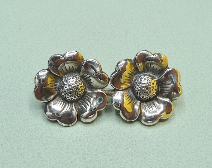 Gustav Dahlgren & Co (Sweden). Silver brooch. 1950s. Vintage.