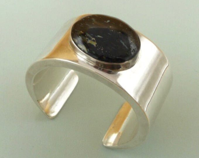 Lars Estberger (Sweden). Silver and hematite bracelet. 2001. Vintage.