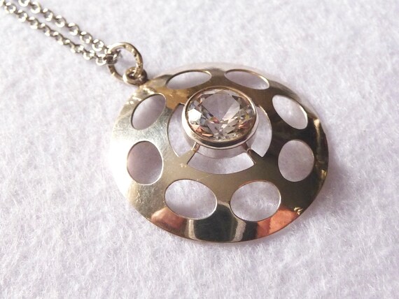 Salovaara (Finland). Silver and Crystal Pendant. V