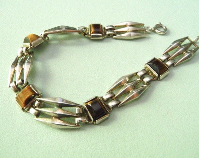 Kordes & Lichtenfels (Germany). Silver and stone bracelet. 1960. Vintage.