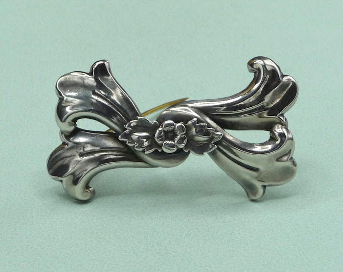 G. Kaplan (Sweden). Silver brooch. 1946. Vintage.