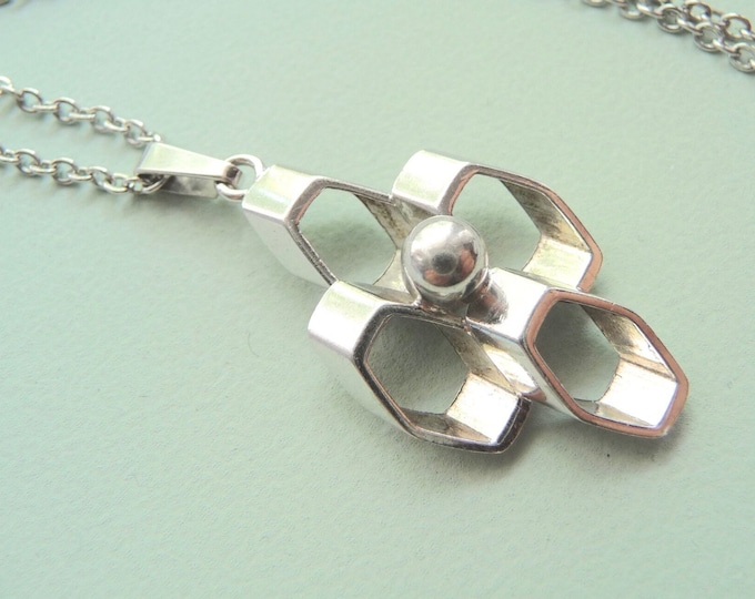 BF (USA). Silver Pendant. Vintage.