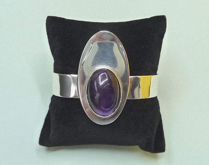Sweden. Silver and amethyst bracelet. 2005. Vintage.
