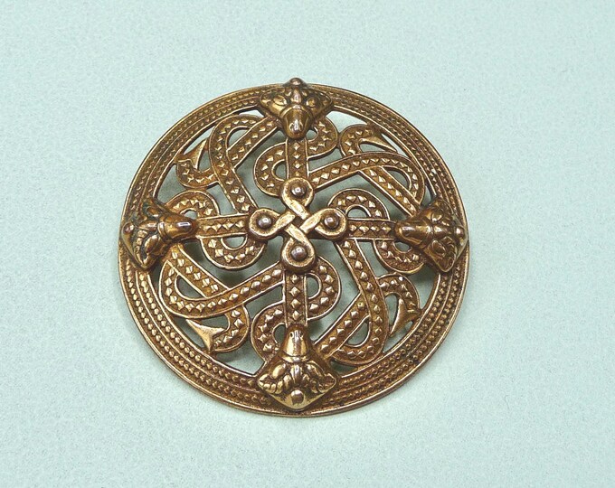 Kalevala Koru (Finland). Bronze brooch. 1970s. Vintage.