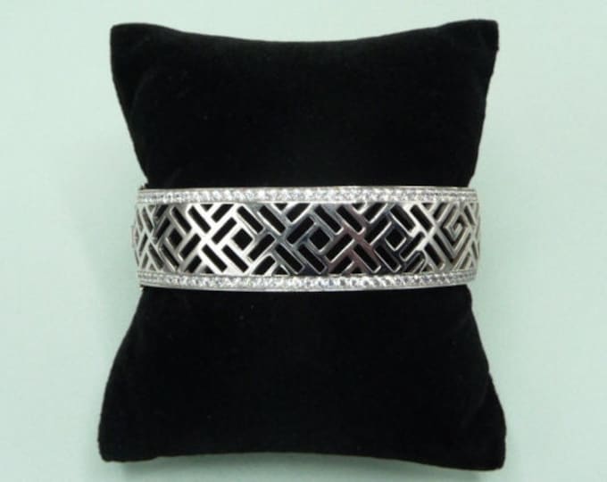 Guy Laroche (France). Silver and zircon bracelet.