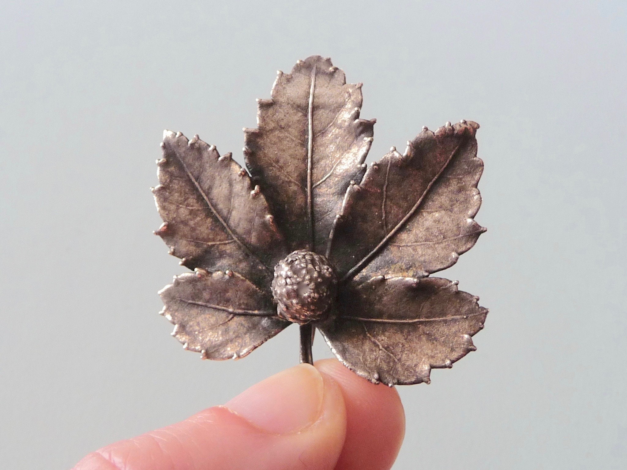 FLORA DANICA EGGERT フローラダニカヴィンテージリーフブローチ Flora Danica Copenhagen Sterling Silver Eggert Denmark Leaf