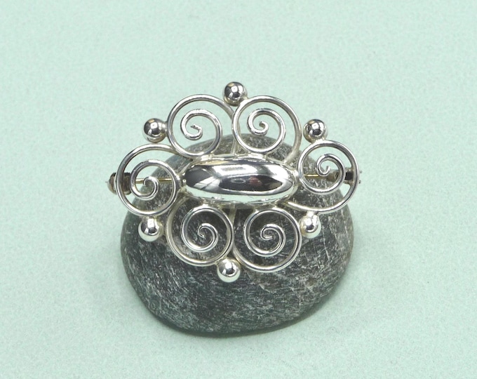 Hermann Siersbol (Denmark). Silver brooch. Vintage.