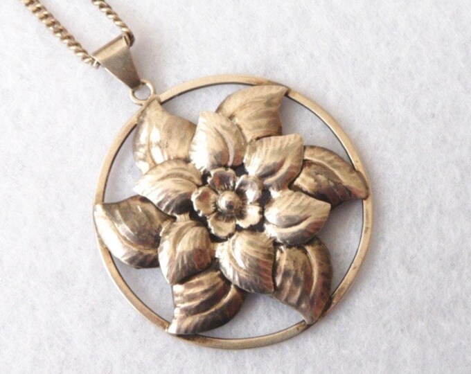 J å L. Silver Pendant. Vintage.