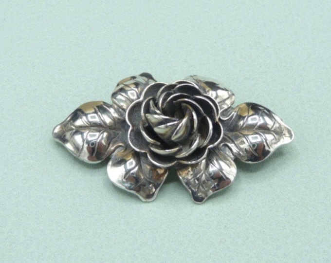 G. Kaplan. Silver brooch. 1952. Vintage.