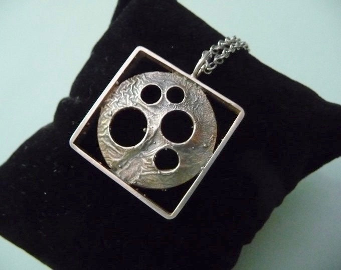 Kultaseppä Salovaara (Finland). Silver Pendant. 60s-70s. Vintage.