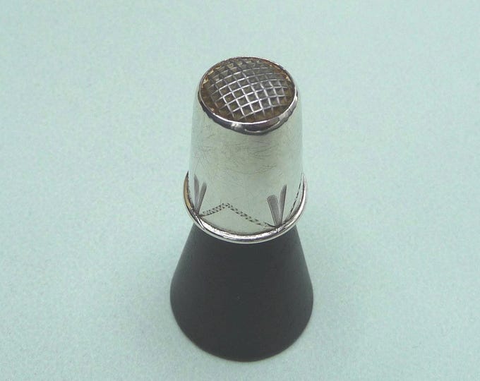 Sweden. Silver dressmaker's thimble. 1931. Vintage.