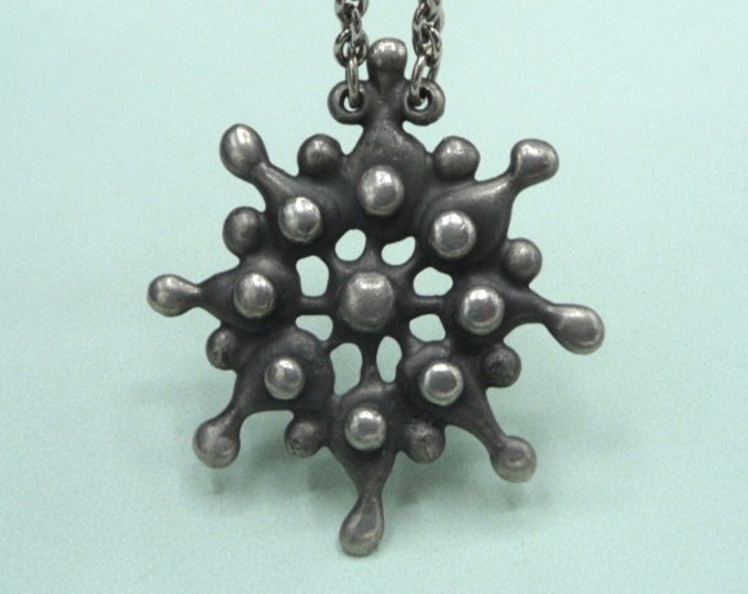 Ljung Uti Lund (Sweden). Tinplate necklace. 60s. Vintage.