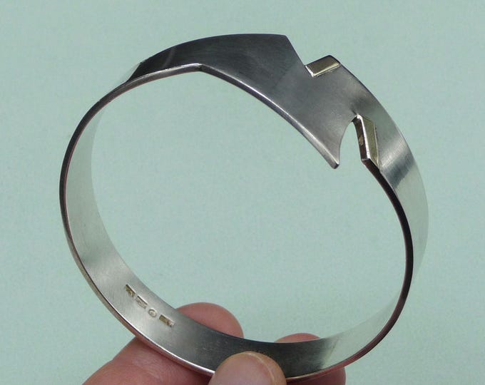 Gunnar Anger (Sweden). Silver and gold bracelet. 1997. Vintage.
