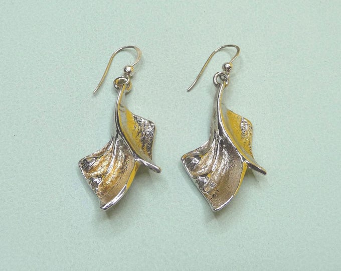 Tinplate earrings. Vintage.