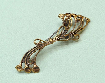 Hannu Ikonen (Finland). Bronze brooch. Vintage.