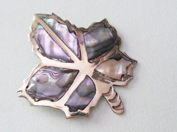 Broche Pendentif Vintage Mexique - Calendrier Maya En Nacre Et Alpaga