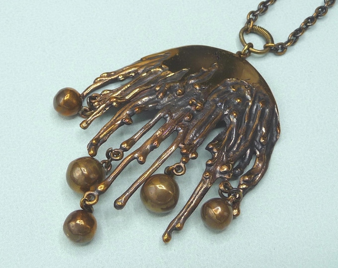 Pentti Sarpaneva (Finland). Bronze necklace. 70s. Vintage.