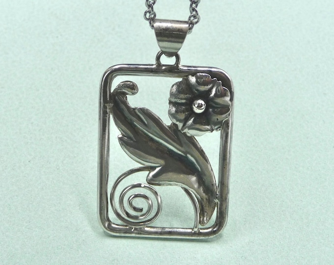 Victor Janson (Sweden). Silver pendant. 1945. Vintage.