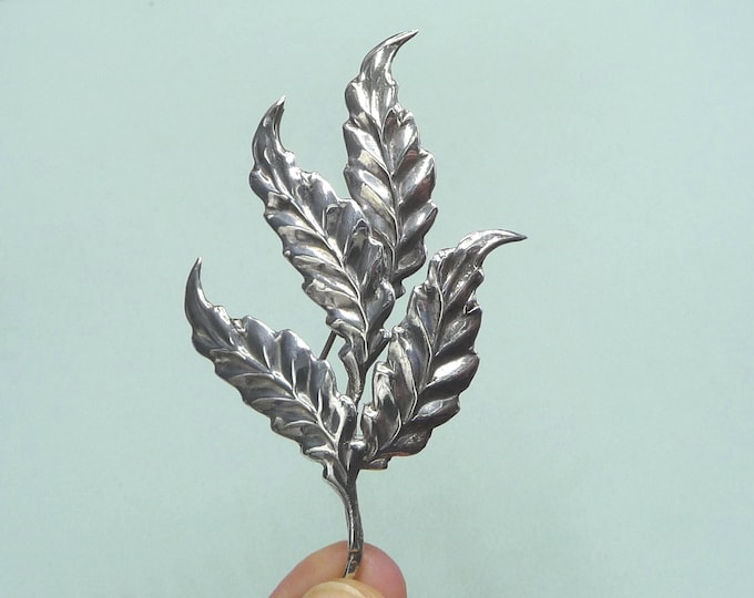 Oskar Andersson Silversmith (Sweden). Silver brooch. 1946. Vintage.