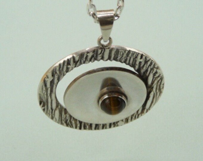 Victor Janson (Sweden). Silver and stone pendant. 1972. Vintage.