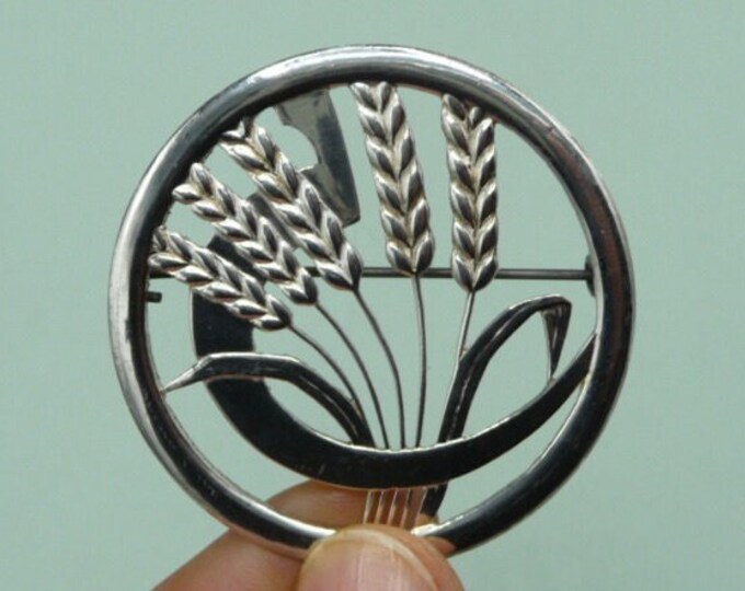Sporr (Sweden). Silver brooch. 1977. Vintage.