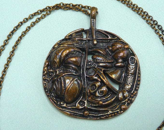Jorma Laine (Finland). Bronze pendant. 70s. Vintage.
