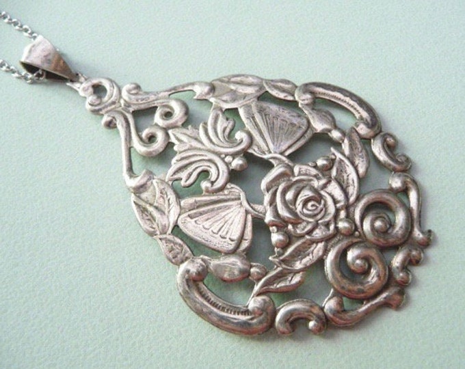 Sweden. Silver Pendant. Vintage.