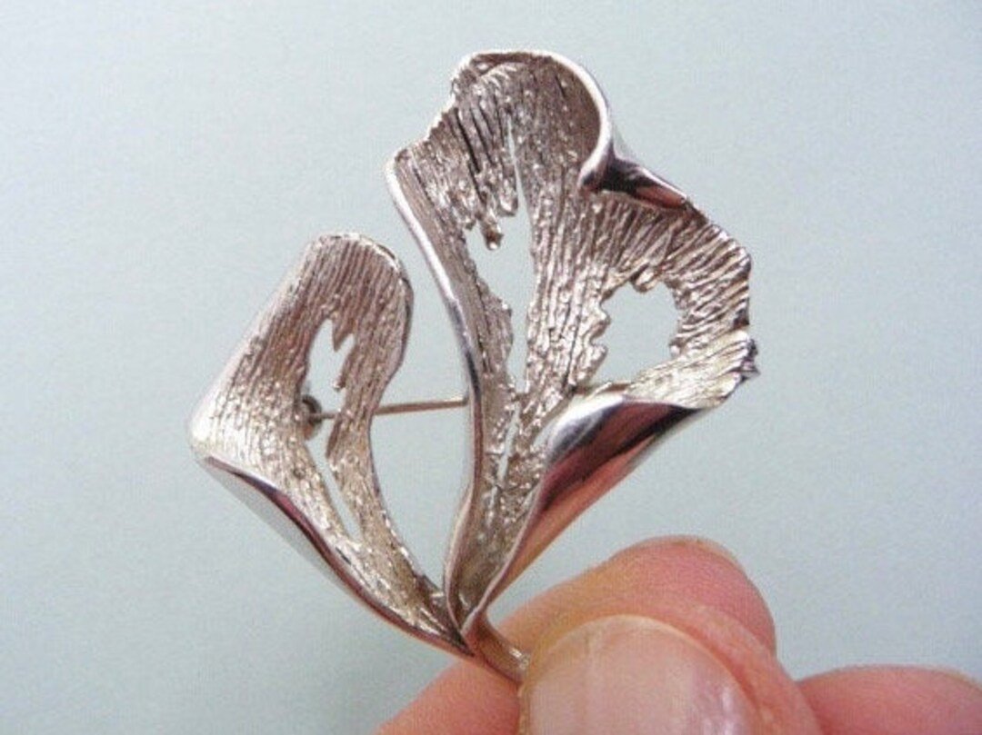 BROCHE VINTAGE ADORABLE POISSON EN ARGENT STERLING - FRANCE - ANNÉES 60 - BIJOU ANCIEN