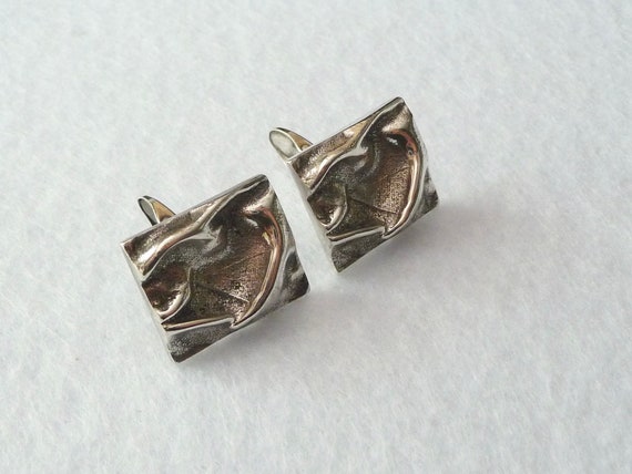 Jase (Finland). Silver Cufflinks. 1972. Vintage. - image 3