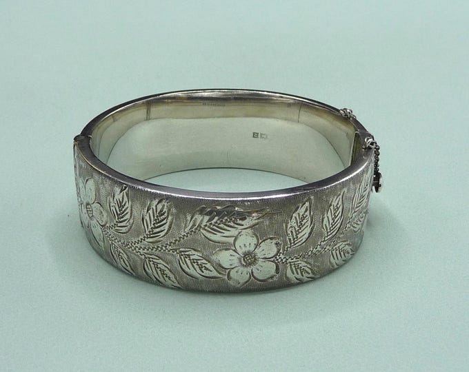 England. Silver bracelet. 60s-70s. Vintage.