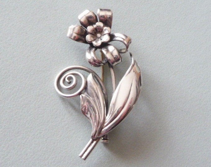 G Kaplan (Sweden). Silver Brooch. Vintage.
