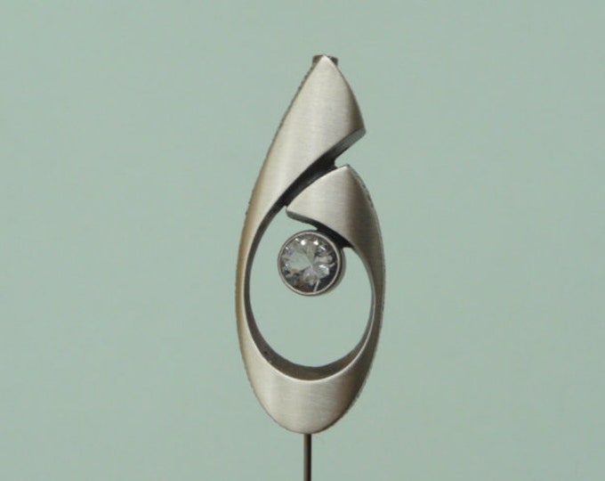 Karl Laine (Finland). Silver brooch. 70s. Vintage.