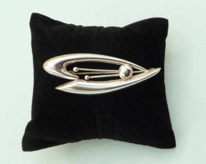 Kultaseppä Salovaara (Finland). Silver Brooch. 1963. Vintage.