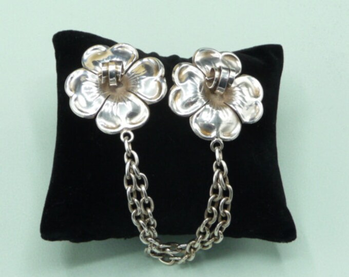 G. Kaplan. Silver brooch. 1948. Vintage.