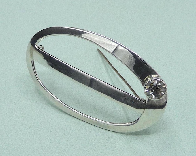 Sweden. Large silver brooch. 2000s. Vintage.