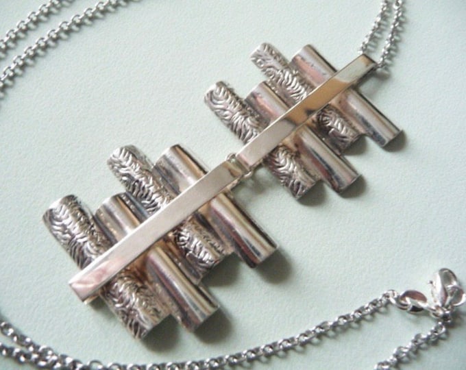 KKoy (Kupio, Finland). Silver Pendant. 1969. Vintage.