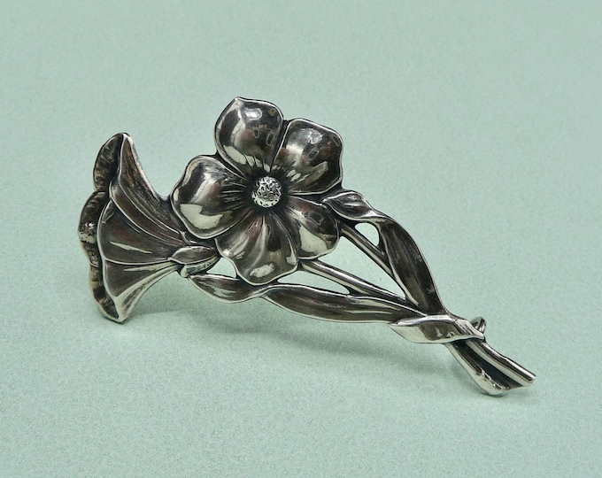 Sweden. Silver brooch. Vintage.