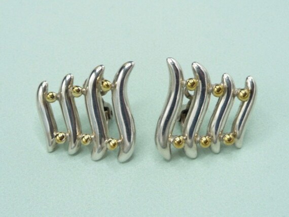 Boucles D'oreilles Argent Massif 925 Mexico – Percées, Paire, Occasion En Excellent état
