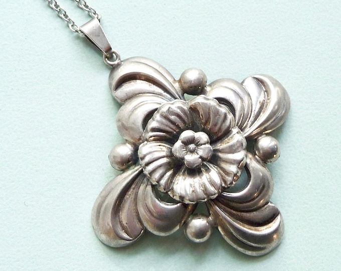 G. Kaplan (Sweden). Silver Pendant. 1946. Vintage.
